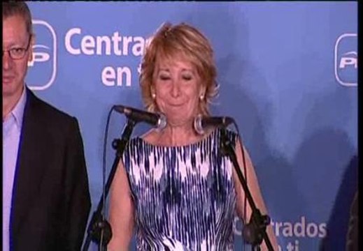Aguirre: El Gobierno Tiene que convocar elecciones para que el PP vuelva a la Moncloa