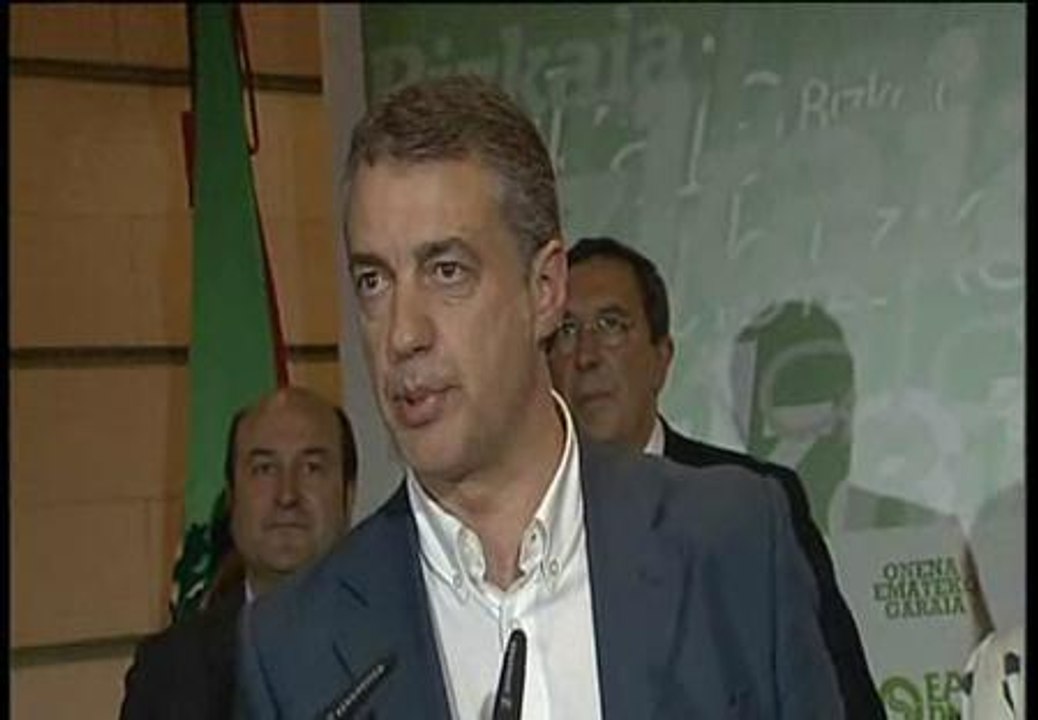 Urkullu ve "un nuevo tiempo de paz definitiva para todos los vascos "