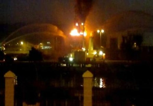 Extinguido el incendio en dos tanques con hidrocarburos en Gibraltar