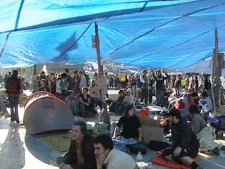 Cerca de 700 &#039;indignados&#039; pasan la noche en la Puerta del Sol