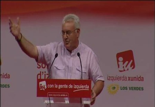 Cayo Lara: Que Zapatero les vaya a pedir el voto a los banqueros