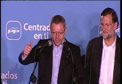 Gallardón: Se ha empezado a construir el futuro con Rajoy, el próximo presidente del Gobierno