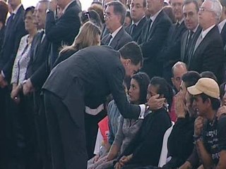 Emotivo funeral por las víctimas de Lorca