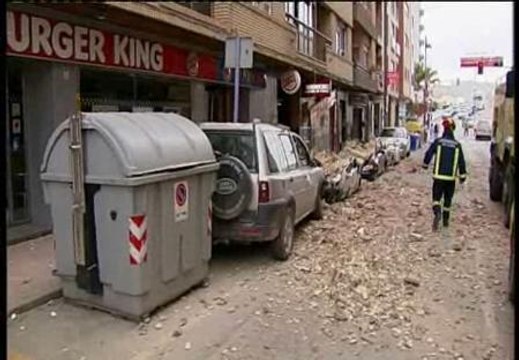 El caos se apodera de Lorca (Murcia)