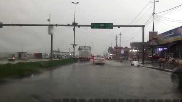 Kerkük'te Aşırı Yağış Hayatı Olumsuz Etkiledi