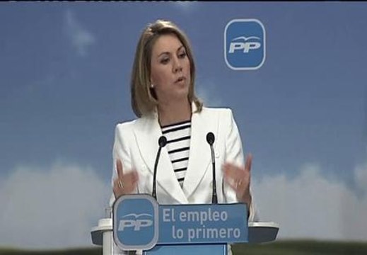 Cospedal: Hay que tener todo lo legalmente posible para que ETA no esté en las elecciones