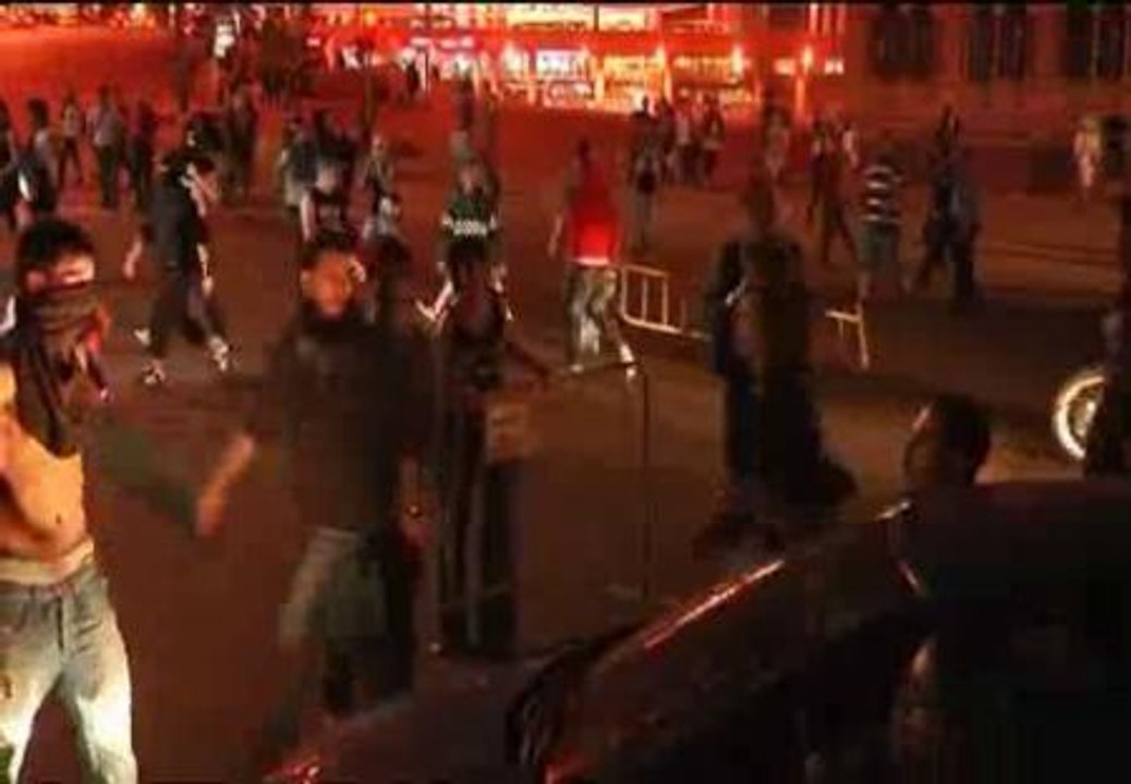 Batalla campal en el centro de Madrid