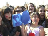 Largas colas para el concierto de Justin Bieber