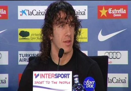 Puyol: Nos sentimos con ganas. Es un reto