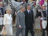 El príncipe de Gales y su esposa con Gallardón