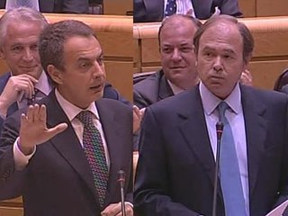 Enfrentamiento Zapatero-García Escudero en Pleno
