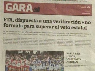 ETA pide "verificación informal" del alto el fuego