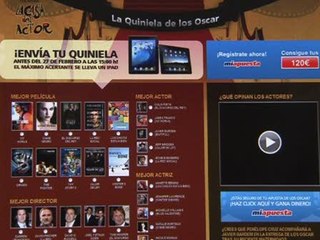 Bardem, favorito en &#039;Laquinieladelososcar.com&#039;