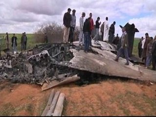 Primer accidente de un avión aliado en la ofensiva sobre Libia