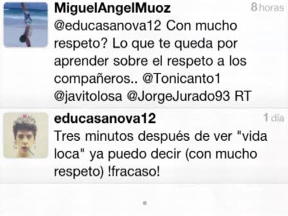 Casanova y M.A.M., fuego cruzado en Twitter