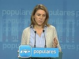 Cospedal afirma que PP apoya manifestación