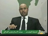 El hijo de Gadafi amenaza con la guerra civil