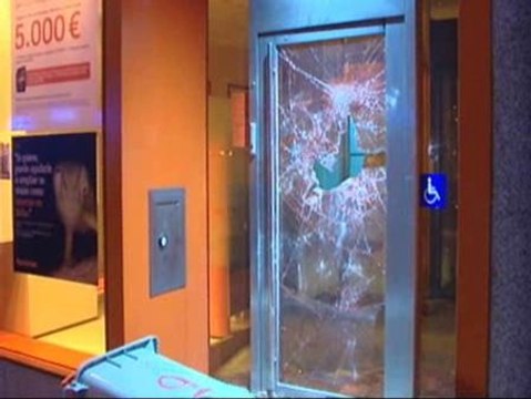 Graves disturbios en el centro de Madrid