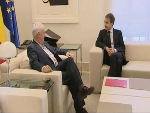Reunión de Zapatero y Cayo Lara