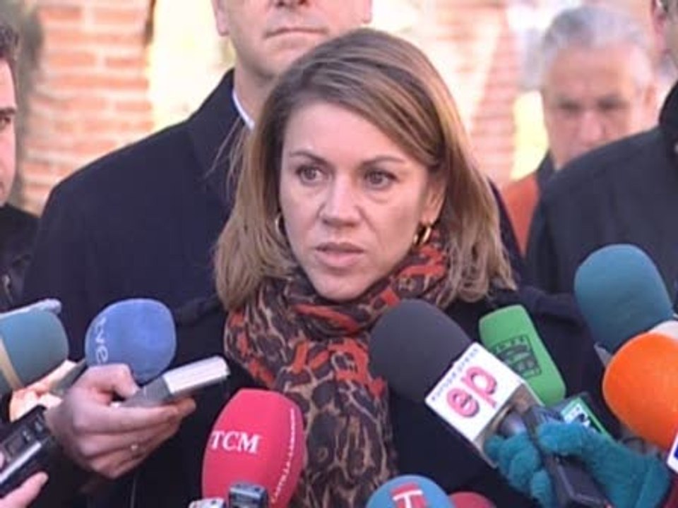 Cospedal valora datos del paro