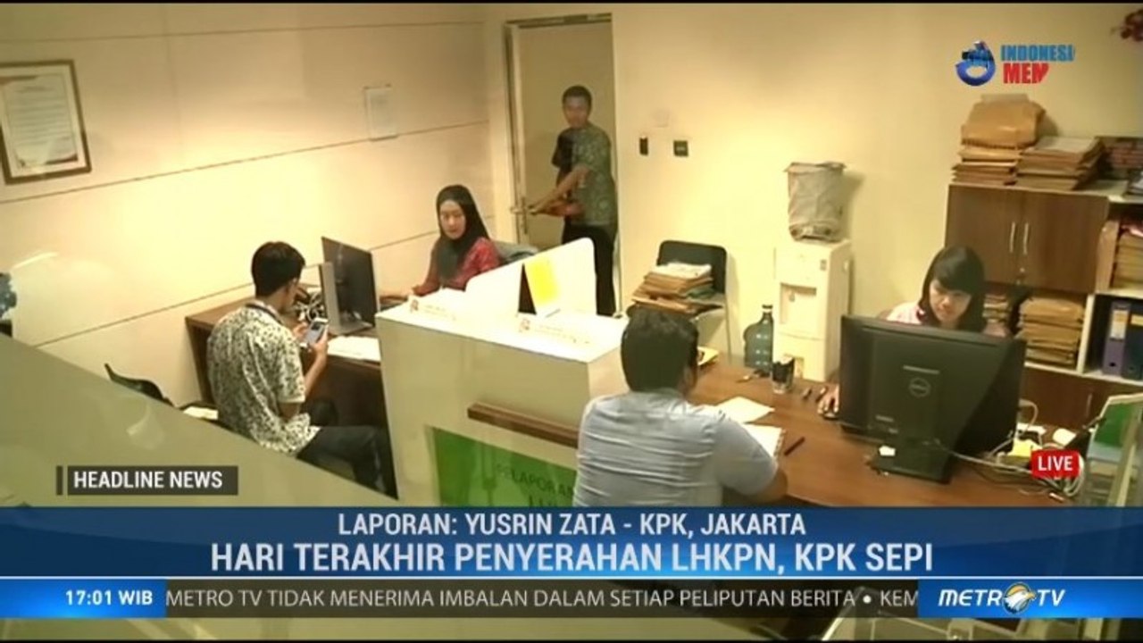 Hari Terakhir, Tingkat Kepatuhan LHKPN 68%