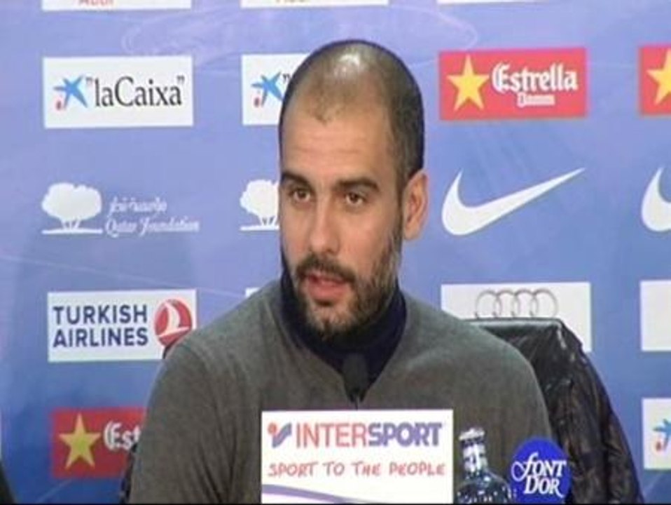 Guardiola bromea con la ausencia de Mourinho en rueda de prensa