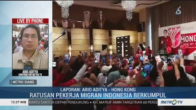 Pekerja Migran Indonesia di Hong Kong Dukung Jokowi-Ma'ruf