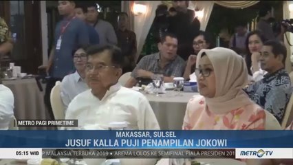 Kalla Puji Penampilan Jokowi yang Tenang Selama Debat