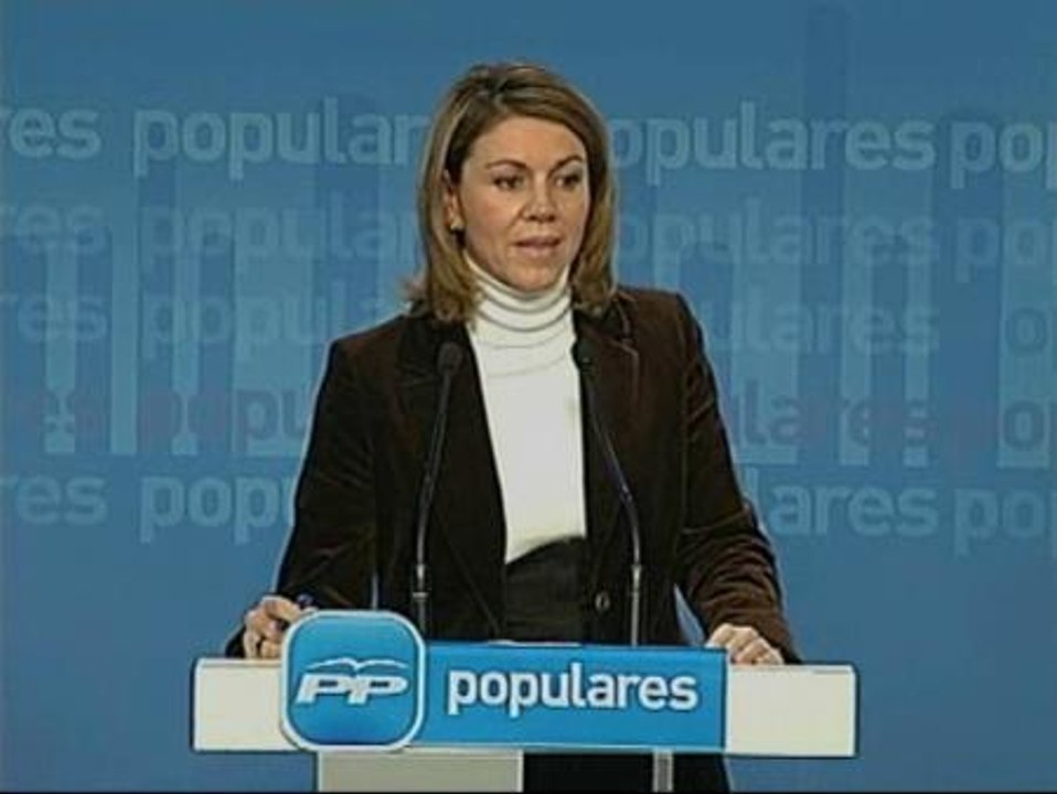 Cospedal: "La opinión de Aguirre sobre Cascos no es la mía ni la del PP"