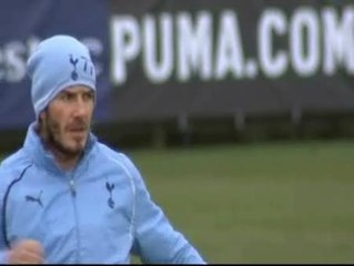 Beckham se entrena por primera vez con los &#039;Spurs&#039;