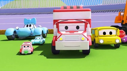 Vidéos d'ambulance pour enfants - Bébé Tom est allé trop haut - Dessin animé de camions
