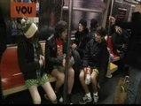 Día sin pantalones en el metro de Nueva York