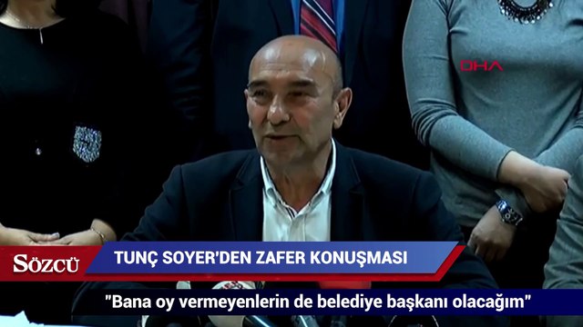 İzmir Belediye Başkanı Tunç Soyer'den zafer konuşması