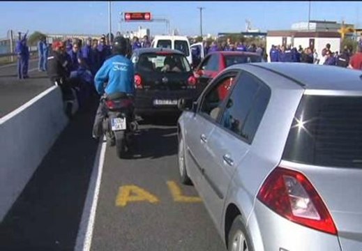 Protestas de los trabajadores de los astilleros de Puerto Real