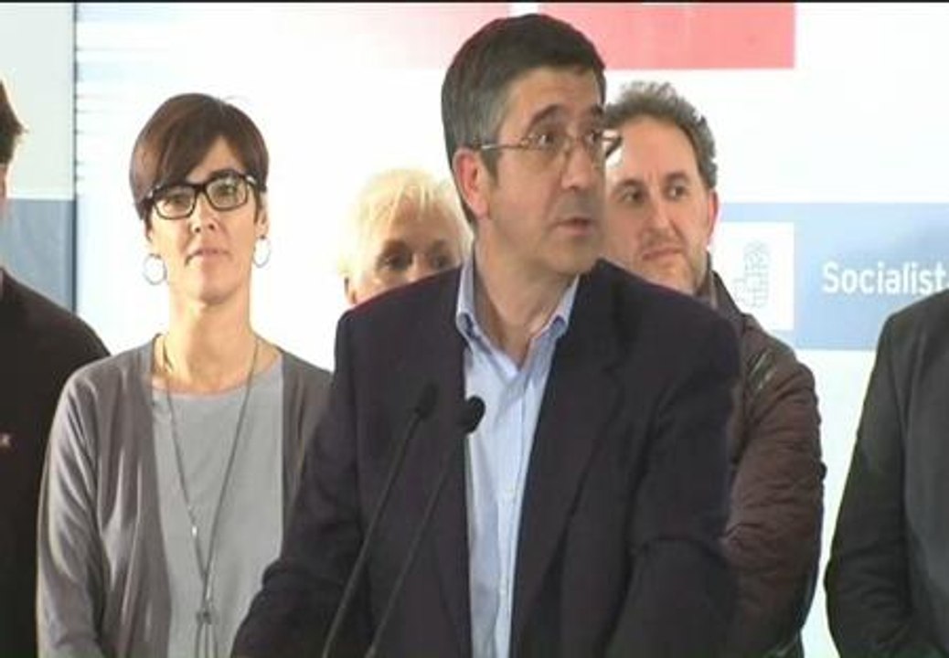 Patxi López: "Los resultados no son los que esperábamos"
