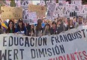 Miles de estudiantes se manifiestan en Madrid contra la reforma y los recortes en educación