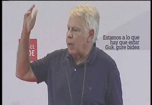González: No habrá independencia en ningún territorio de España