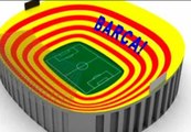 El Camp Nou lucirá para el clásico una gigantesca senyera cubriendo las gradas