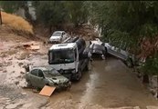 Las fuertes lluvias causan graves destrozos en la provincia de Málaga