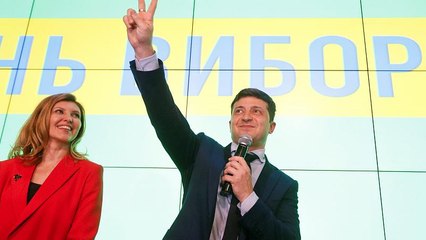 Comedian Zelenskiy leading Ukraine presidential election