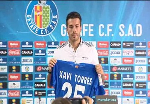 El Getafe presenta a Xavi Torres