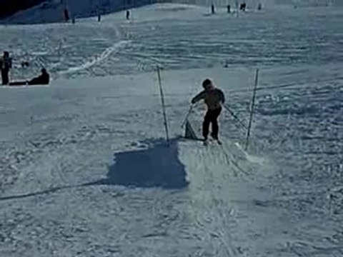 chute en ski d'octave