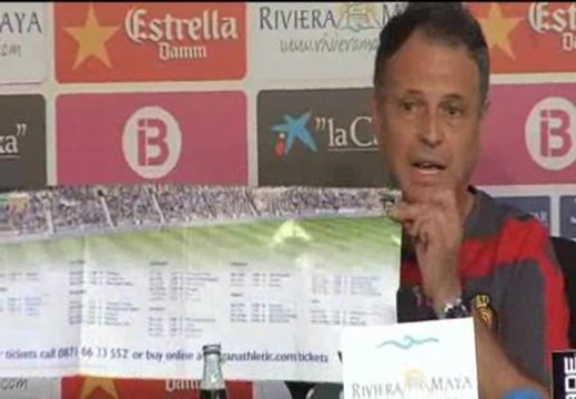 Caparrós: Este horario no es el mejor para potenciar el fútbol