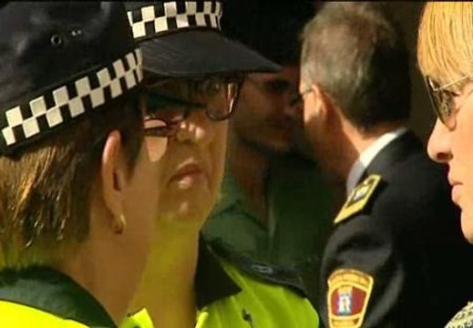 Compañeros despiden a la policía fallecida en el tiroteo de Madrid