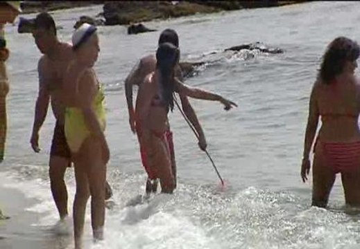 Las medusas invaden las playas malagueñas