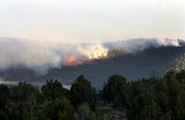Controlado el incendio en el parque natural del Alto Tajo (Guadalajara).
