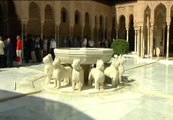 Reapertura del Patio de los leones de la Alhambra de Granada