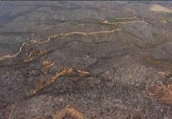 La imagen de la desolación vista desde el aire