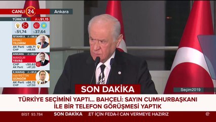 MHP lideri Bahçeli açıklama yapıyor