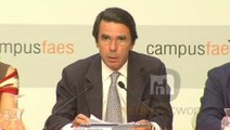 Aznar llama a cerrar filas con el Gobierno